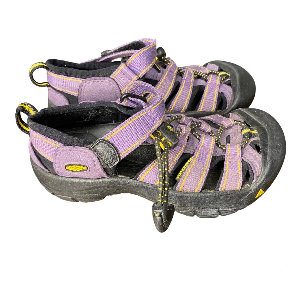 Keen Newport H2 Kids Waterproof‎ Purple Yellow Sport Sandals Size 13 Toddler
